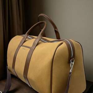 Bolsos de Viaje Portátiles Ligeros de Cuero Genuino Hechos a Mano con Cierre, Tamaño Personalizable, Diseño Duradero - Precio Directo de Fábrica OEM - Product Image 6