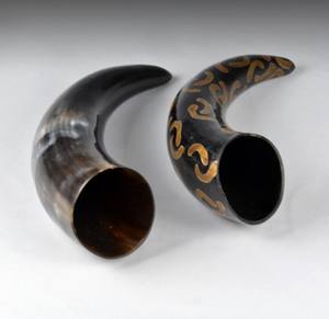 Vaso para Beber de Cuerno de Buey de Primera Calidad, Hecho a Mano, Calidad Superior, Auténtica Decoración Nórdica Vikinga, Regalo - Product Image 5