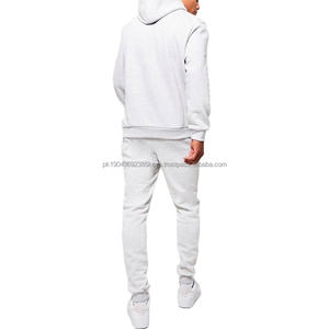 2-Pc Crew Neck Cotton Fleece Hooded <b>Sweat</b> Suit for Men Women Unisex Customizable Printed Streetwear Latest Winter Tracksuits - Product Image 5