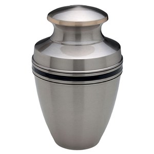 Urnas de cremación de aluminio para adultos con grabado de mariposa y urna funeraria de metal con acabado en color negro para cenizas humanas - Product Image 3