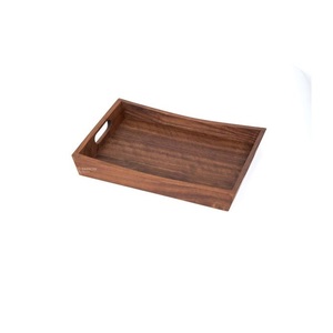 Wholesale Custom Square Wooden Eco Friendly Serving <b>Tea</b> <b>Tray</b> Handles Dishwasher Safe Multifunction for Hotel Home Use Modern - Product Image 1