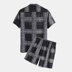 Nuevo Conjunto de Dos Piezas Casual de Verano para Hombre, Tejido Transpirable con Estampado Digital, Tallas Grandes, Venta al Por Mayor, Alta Calidad - Product Image 2