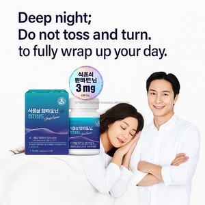 Melatonina a base de plantas con L-teanina Triptófano Tarta de cereza y tabletas de mezcla de relajación a base de hierbas para adultos Ayuda para dormir - Product Image 6