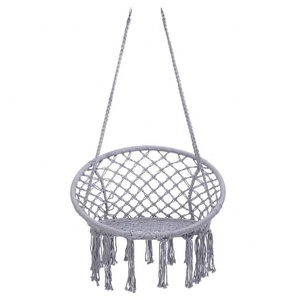 Chaise suspendue en macramé artisanale du Vietnam, chaise suspendue en coton pour l'extérieur, mobilier d'extérieur, balançoires de patio, conception OEM, logo personnalisé - Product Image 3