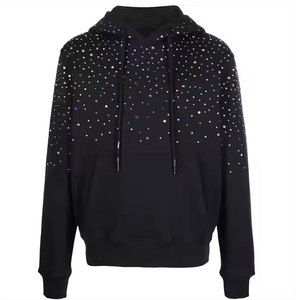 Sudadera con Capucha para Hombre, Diseño Moderno, Calidad Premium, con Pedrería, Estilo Casual Urbano para Adultos - Product Image 1