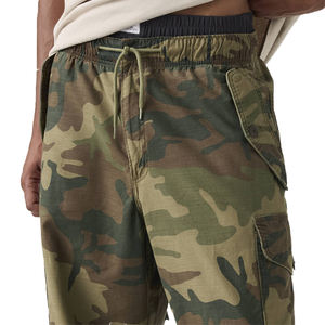 Pantalon cargo ample pour homme en sergé de coton premium, coupe décontractée, taille ajustable, multi-poches, fabrication sur mesure - Product Image 4