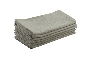 Serviettes de cuisine carrées en coton 100% écologiques, tissées, rayées, séchage rapide, étiquette personnalisée, lavables en machine, en provenance du Tamil Nadu - Product Image 2