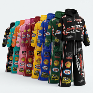 ชุดเซ็ตสองชิ้นสำหรับผู้ชาย ผ้าฝ้ายคุณภาพสูง 100% ระบายอากาศได้ดี เหมาะสำหรับฤดูหนาว ชุดออกกำลังกาย ฮู้ดดี้ปรับได้ เอวยางยืด รับสั่งทำ - Product Image 1