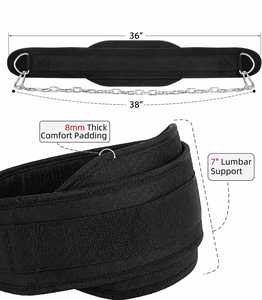 Cinturón de levantamiento de pesas ajustable con hebilla metálica y soporte lumbar acolchado para sentadillas, peso muerto, levantamiento de potencia, para hombres y mujeres, entrenamiento en el gimnasio - Product Image 2