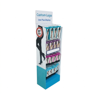 Support d'affichage portable en carton ondulé 100 % éco-responsable avec crochets