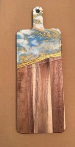 เขียงชีสไม้กระถินเทศผสมเรซิ่นขนาดใหญ่ เป็นมิตรกับสิ่งแวดล้อม ดีไซน์เรียบง่าย ทนทาน ใช้กับเครื่องล้างจานได้ ปรับแต่งได้ ใช้งานได้หลากหลาย - Product Image 5