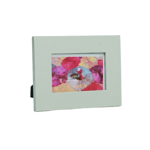 Handmade Minimalist <b>Wooden</b> <b>Photo</b> <b>Frame</b> Scalloped Edge Luxury Lacquer Finish Tabletop <b>Frame</b> for Home Office & Gallery - Product Image 2