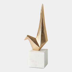 Abstract Metal Sculpture Artistic Tabletop <b>Decor</b> Contemporary Design Irregular Shape Handmade for Living Room - Product Image 6