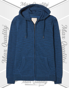 Sweat-shirt à capuche pour homme, fermeture éclair intégrale, en molleton épais avec cordon de serrage et poches kangourou pour un usage quotidien - Product Image 2