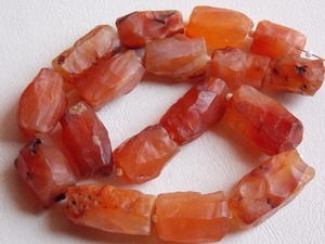 <span class=keywords><strong>Carnelian</strong></span> tự nhiên thô ống hình dạng búa Bead orange 8inch 20-15mm dài khoảng Loose nguyên đá Cốm cho đồ trang sức làm - Product Image 2