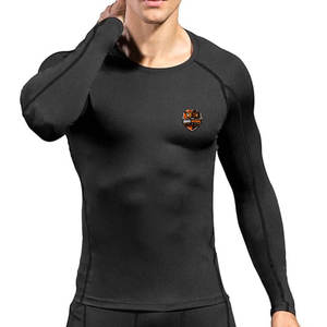Chemises de compression pour hommes avec impression de logo personnalisée - Casual d'hiver, respirantes, légères, écologiques, de haute qualité, en spandex/polyester - Product Image 1