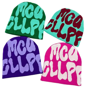 Premium Knitted Beanies Custom Logo Winter <b>Cap</b> Warm Soft Acrylic Beanie Hat For <b>Men</b> Women Streetwear And Branding - Product Image 1