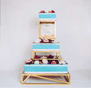 Classic Design Resin Cake Stand with Three Tiers Ideal for <b>Dessert</b> Display at Weddings Parties and Special Events - Product Image 2