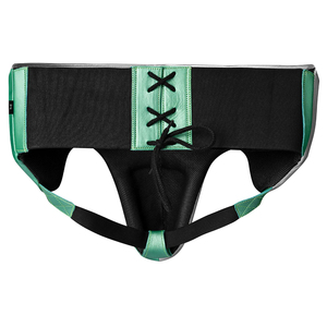 Protège-entrejambe entièrement personnalisable de haute qualité en cuir de vachette de première qualité, avec lacets et rembourrage épais à 4 couches, pour l'entraînement de boxe - Product Image 6