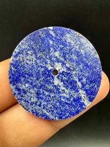 Disque rond en lapis-lazuli bleu naturel, 31,50 mm, 1,50 mm d'épaisseur, cadran de montre classique et élégant - Product Image 3
