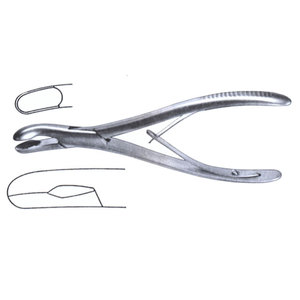 Rongeur orthopédique professionnel en acier inoxydable à double action, coupe-os chirurgical, fournisseur et fabricant OEM - Product Image 1