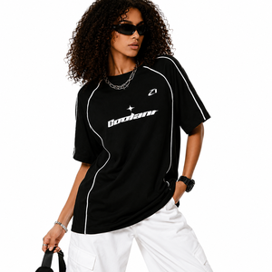 เสื้อเจอร์ซีย์อเมริกันฟุตบอลผ้าตาข่ายระบายอากาศดี สะท้อนแสง แบบสตรีทแวร์ คอวี ทรงโอเวอร์ไซส์ ชุดทีม พร้อมบริการสกรีนหมายเลขตามสั่ง - Product Image 5