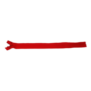 Cerniera invisibile rossa Ilan da 25 cm per cucito e artigianato - Product Image 1