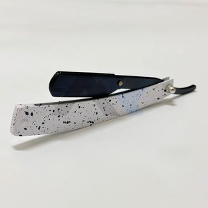 Rasoir de barbier professionnel à lame simple remplaçable, manche pliant en acier inoxydable, pour un rasage lisse - Product Image 1