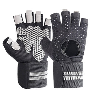 Gants de sport demi-doigts écologiques 2026 en coton de haute qualité, antidérapants, respirants, unisexe, pour fitness, meilleur style, fabriqués en usine, pour la musculation - Product Image 1
