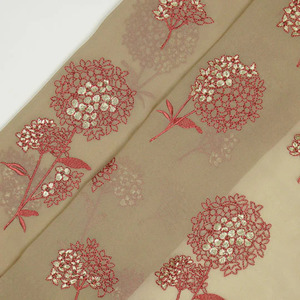 Tela de Bordado Premium con Textura de Malta, Tela de Poliéster Suave con Malla de Georgette y Encaje, Estampado Floral, Tela de Diseño para Vestidos de Novia - Product Image 5