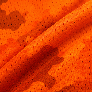 WARPRO Custom Basketball Jersey Orange Camouflage V-Neck Sleeveless Moisture Wicking Unisex Adult Regular Fit - Product Image 5