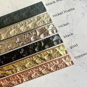 Hammered Metal <b>Bar</b> <b>Pulls</b> in Mosscast Texture Handmade Aluminum Cast Cabinet Handle Modern Metal Rectangle Door <b>Pull</b> Door Handle - Product Image 3
