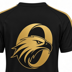 Maillot de sport noir et or à manches courtes pour équipe, tenue de performance, entraînement et compétition - Product Image 5