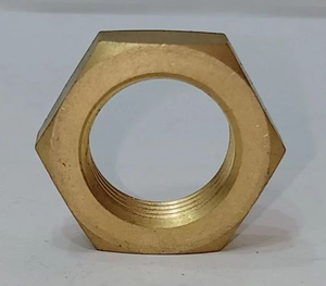 Premium brass check nut M4 metric thin <b>lock</b> nut precision <b>threaded</b> fastener for industrial and electrical applications - Product Image 4