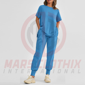Conjunto Deportivo Ligero para Mujer, de Secado Rápido, para Verano, Fitness, Entrenamiento, Running, Camiseta y Pantalones - Product Image 5