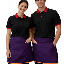 Camiseta Polo con Delantal Personalizada al por Mayor para Personal de Hotel, Restaurante, Bar, Camarero, Recepcionista, Limpieza, Cafetería y Cocina - Product Image 5