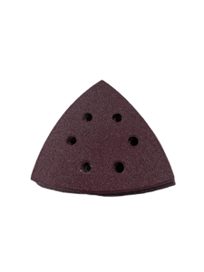 Discos de Lijado Triangulares con Gancho y Bucle, 6 Orificios, Dureza Media, 1 mm de Grosor, 95 mm de Diámetro, para Lijado de Detalles en Madera - Product Image 6