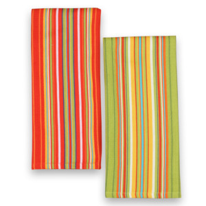 Serviette de cuisine en coton 100% certifié GOTS, tissée, à rayures et à carreaux, douce, confortable, séchage rapide, gaufrée, écologique, multi-usages - Product Image 2