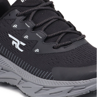 Chaussures de randonnée basses noires pour hommes, à lacets, pour l'extérieur, confortables, conçues pour le trekking
