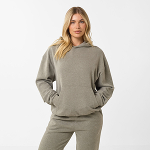 Chándal de Invierno de Algodón de Alta Calidad a Precio Económico para Mujer en Color Sólido con Opción de Logotipo Personalizable - Product Image 4