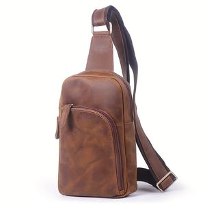 Bolso bandolera informal de cuero genuino para hombre, bolso para documentos de cuero vacuno, de alta calidad, con logo personalizado. - Product Image 2