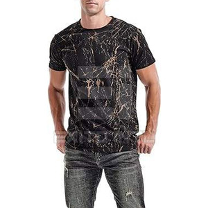 T-shirt pour homme en nylon et coton imprimé uni, avec logo et couleur personnalisés, respirant, haute qualité, service OEM/ODM - Product Image 2