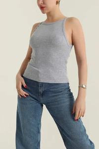 Ropa Deportiva para Mujer, Top Deportivo con Sujetador Incorporado, Top de Yoga, Top Deportivo de Algodón Raceback para Mujer, Venta al Por Mayor - Product Image 4