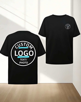 Custom Logo Men's T-Shirt Short Sleeve O-Neck 100% Cotton Jersey Fabric Digital Print 180g Back Print Regular Fit Casual High
