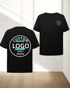 Custom <b>Logo</b> Men's T-Shirt Short Sleeve O-Neck 100% Cotton Jersey Fabric Digital Print 180g Back Print Regular Fit Casual Style - Product Image 4