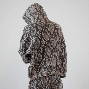 ชุดเซ็ตเสื้อฮู้ดพิมพ์ลายเสือดาวทรงบ็อกซี่แบบสวมใส่สบายพร้อมกางเกงจ็อกเกอร์  ขนาดใหญ่พิเศษ ระบายอากาศได้ดี - Product Image 2