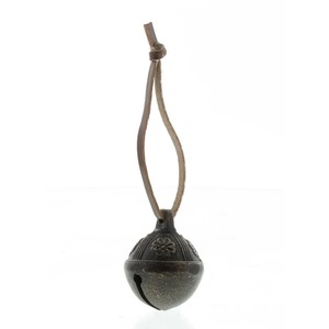 Adorno Navideño de Campana Redonda de Metal con Diseño Floral, Decoración Colgante Artesanal - Product Image 5