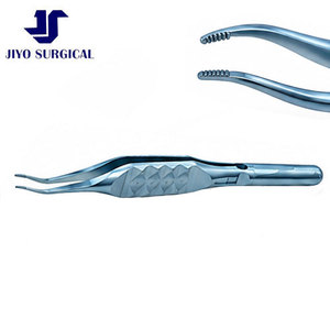 Pinzas de Sutura Curvas JIYO SURGICAL de 3 3/8 Pulgadas con Dientes Finos y Mango Ergonómico, Instrumento de Cirugía General - Product Image 6