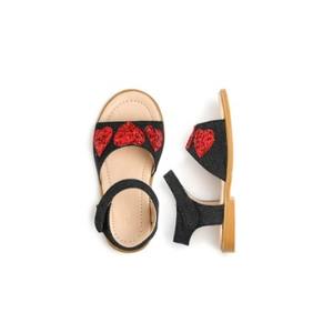 Sandales d'été coréennes OZKIZ pour enfants, respirantes, à motif cœur, à bout ouvert, pour filles de 2 à 6 ans, doublure en tissu de coton - Vente en gros - Product Image 1