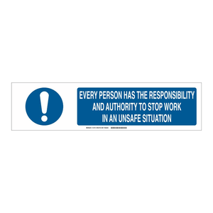 Señal de Seguridad Plegable Brady Slider de 6" x 23.875" para Exhibición de Responsabilidades en el Lugar de Trabajo - Product Image 3